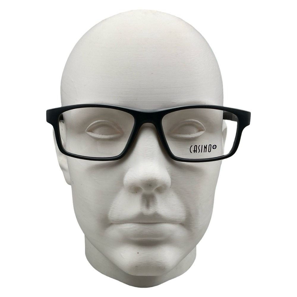 Casino Dax Eyeglasses Slate Grey Rectangle Frame 56-18-136 New